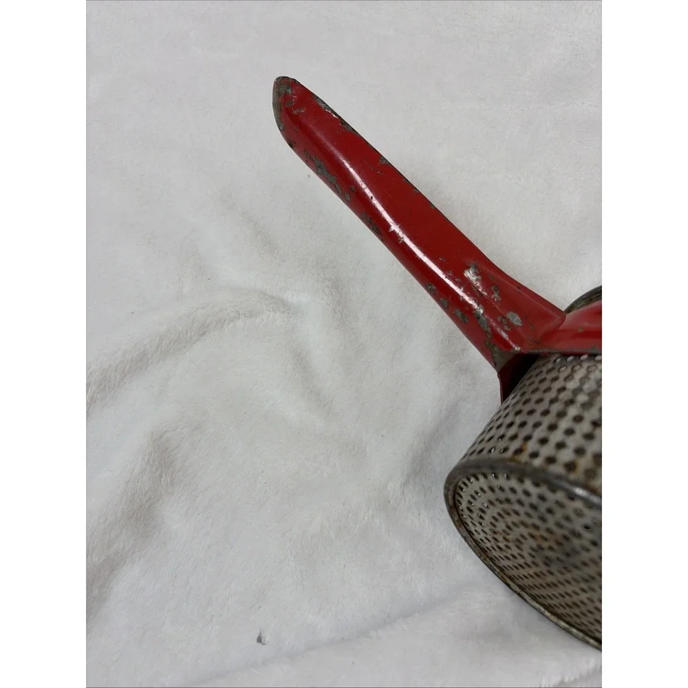 Potato Ricer Masher/ Decor Red Metal Handle Areas of use Retro Functional Vintag